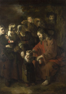 Nicolaes Maes: 'Christ blessing the Children'