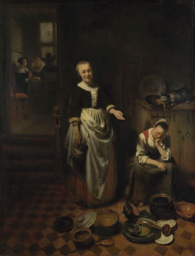 Nicolaes Maes: 'The Idle Servant'