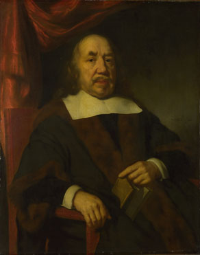 Nicolaes Maes: 'Portrait of an Elderly Man in a Black Robe'