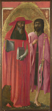 Masaccio: 'Saints Jerome and John the Baptist'