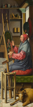 Follower of Quinten Massys: 'Saint Luke painting the Virgin and Child'
