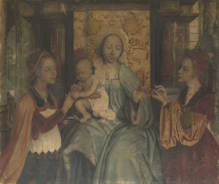 Quinten Massys: 'The Virgin and Child with Saints Barbara and Catherine'