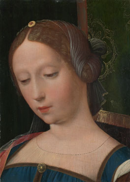 Attributed to the Workshop of the Master of the Female Half-Lengths: 'A Female Head'