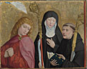 Saints John the Evangelist, Scholastica and Benedict