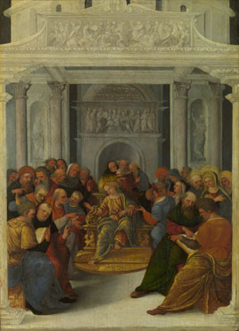 Lodovico Mazzolino: 'Christ disputing with the Doctors'