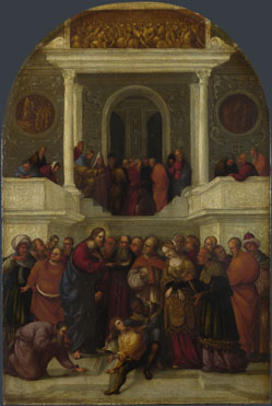 Lodovico Mazzolino: 'Christ and the Woman taken in Adultery'