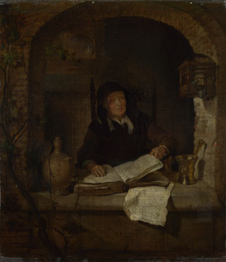 Gabriel Metsu: 'An Old Woman with a Book'