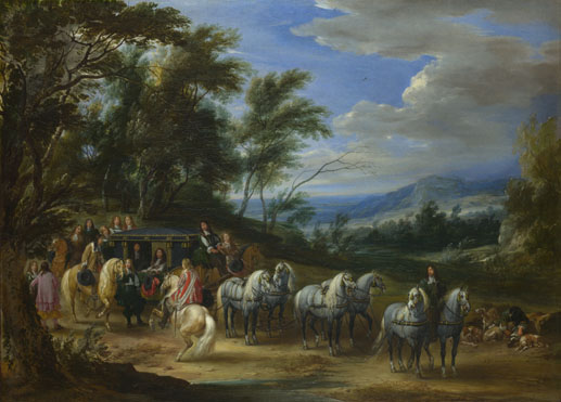 Adam-François van der Meulen: 'Philippe François d'Arenberg meeting Troops'