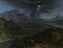 Mountain Landscape with Lightning