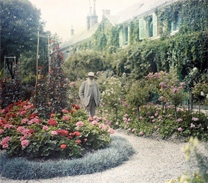 Monet at garden at Giverny