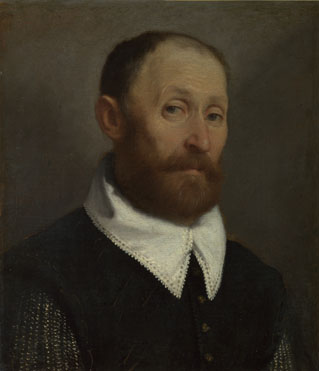 Giovanni Battista Moroni: 'Portrait of a Man with Raised Eyebrows'