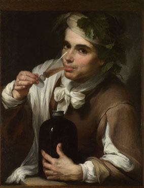 Style of Bartolomé Esteban Murillo: 'A Young Man Drinking'