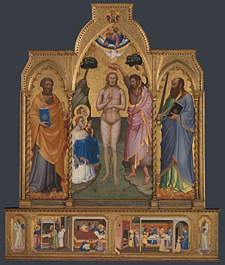 Nicolò di Pietro Gerini: 'Baptism Altarpiece'
