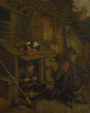 After Adriaen van Ostade: 'A Cobbler'