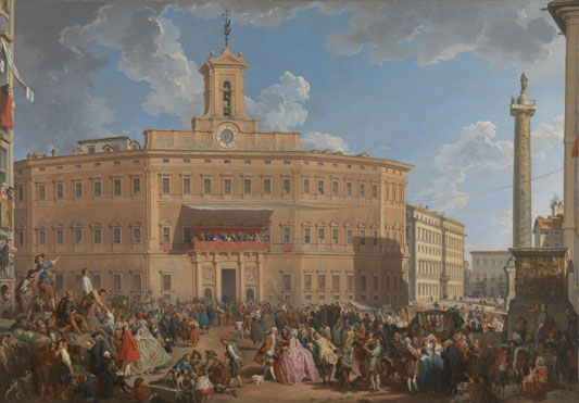 Giovanni Paolo Panini: 'The Lottery in Piazza di Montecitorio'