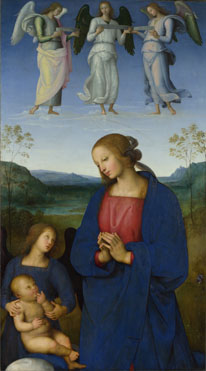 Pietro Perugino: 'The Virgin and Child with an Angel'