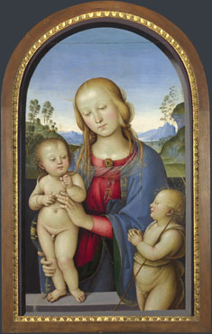 Associate of Pietro Perugino: 'The Virgin and Child with Saint John'
