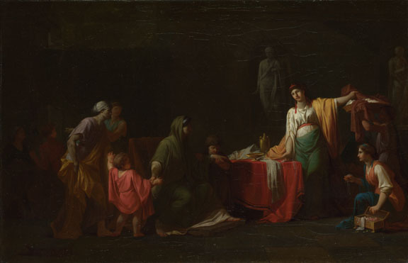 Jean-François-Pierre Peyron: 'Cornelia, Mother of the Gracchi'