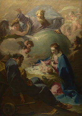 Giovanni Battista Pittoni: 'The Nativity with God the Father and the Holy Ghost'