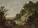 Mountain Landscape with Narcissus