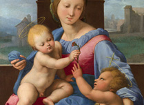 Detail from Raphael, The Garvagh Madonna, about 1509-10