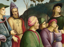 Detail from Raphael, Saint John the Baptist Preaching, 1505