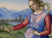 Detail from Raphael, 'Vision of a Knight', about 1504