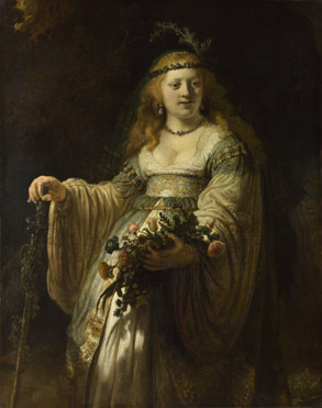 Rembrandt: 'Saskia van Uylenburgh in Arcadian Costume'