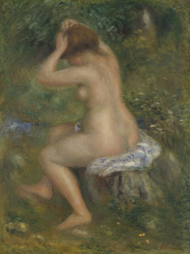 Pierre-Auguste Renoir: 'A Bather'