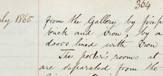 For researchers: Detail from National Gallery board papers