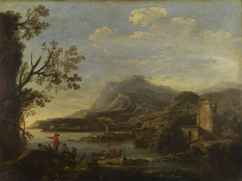 Style of Salvator Rosa: 'A Coastal Scene'
