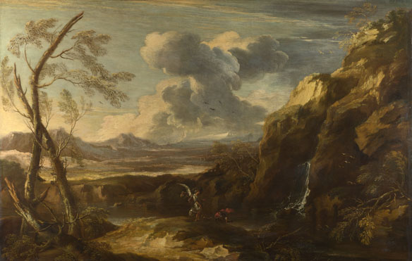 Salvator Rosa: 'Landscape with Tobias and the Angel'