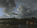 A Landscape with a Ruined Castle and a Church