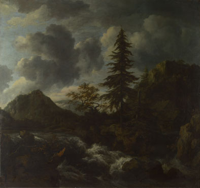 Jacob van Ruisdael: 'A Torrent in a Mountainous Landscape'