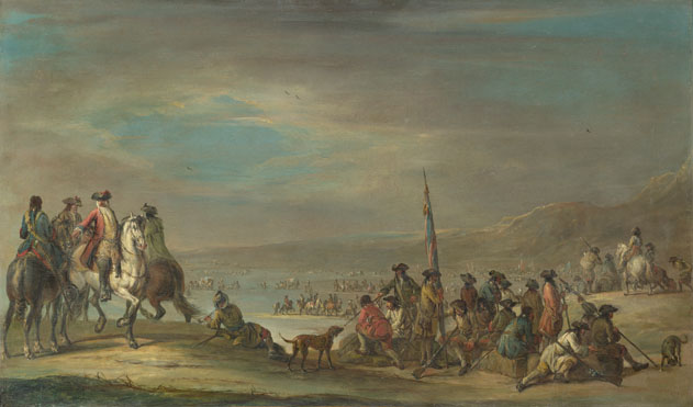 Attributed to Francesco Simonini: 'A Campaign Scene'