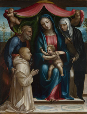 Sodoma: 'The Madonna and Child with Saints and a Donor'