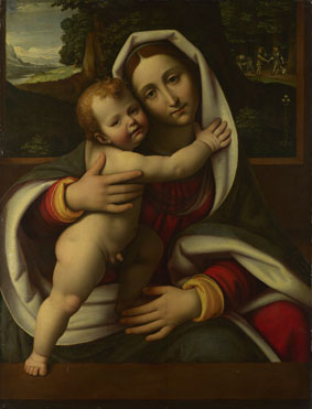 Workshop of Andrea Solario: 'The Virgin and Child'