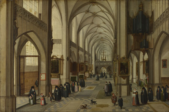 Hendrick van Steenwyck the Younger: 'The Interior of a Gothic Church looking East'