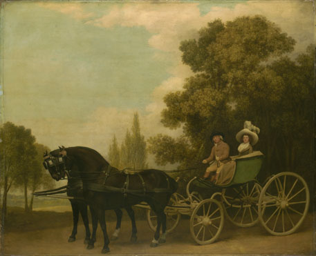 George Stubbs: 'A Gentleman driving a Lady in a Phaeton'