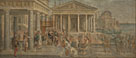 The Queen of Sheba before King Solomon
