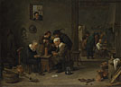 Two Men playing Cards in the Kitchen of an Inn