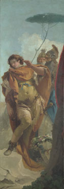 Giovanni Battista Tiepolo: 'Rinaldo turning in Shame from the Magic Shield'