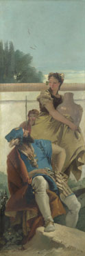 Giovanni Battista Tiepolo: 'Seated Man, Woman with Jar, and Boy'