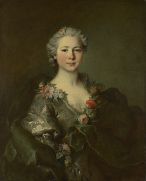 Louis Tocqué: 'Portrait of Mademoiselle de Coislin (?)'