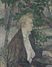 Woman seated in a Garden