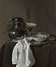 Still Life with a Pewter Flagon and Two Ming Bowls