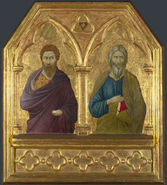Ugolino di Nerio: 'Saint Bartholomew and Saint Andrew'