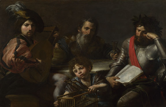 Valentin de Boulogne: 'The Four Ages of Man'