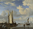 Dutch Vessels Inshore and Men Bathing