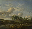 A Landscape with a Farm by a Stream